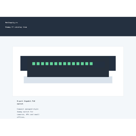 8-port Gigabit PoE switch
